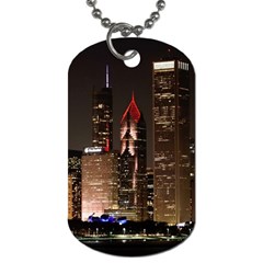 Chicago City Architecture Downtown Dog Tag (one Side)