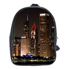 Chicago City Architecture Downtown School Bag (large)