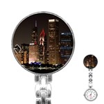 Chicago City Architecture Downtown Stainless Steel Nurses Watch Front