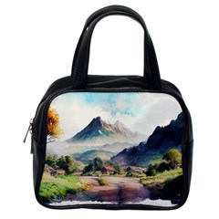 Countryside Trees Grass Mountain Classic Handbag (one Side)