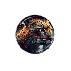 Leopard Feline Artwork Art Fantasy Hat Clip Ball Marker by Ravend