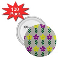 Pattern Flowers Art Creativity 1 75  Buttons (100 Pack)  by Uceng