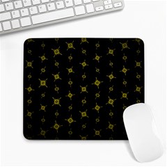 Symbols Gold Background Metallic Large Mousepad by Uceng