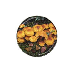 Orange Mushrooms In Patagonia Forest, Ushuaia, Argentina Hat Clip Ball Marker by dflcprintsclothing