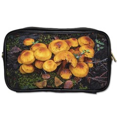 Orange Mushrooms In Patagonia Forest, Ushuaia, Argentina Toiletries Bag (one Side) by dflcprintsclothing