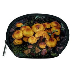 Orange Mushrooms In Patagonia Forest, Ushuaia, Argentina Accessory Pouch (medium) by dflcprintsclothing