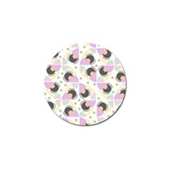 Pattern Pastel Drawing Art Golf Ball Marker