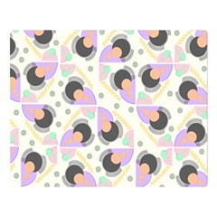 Pattern Pastel Drawing Art Premium Plush Fleece Blanket (large) by Uceng