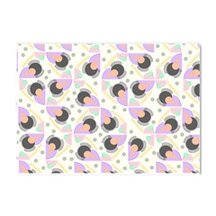 Pattern Pastel Drawing Art Crystal Sticker (A4)