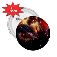 Nebula Galaxy Stars Astronomy 2 25  Buttons (10 Pack)  by Uceng