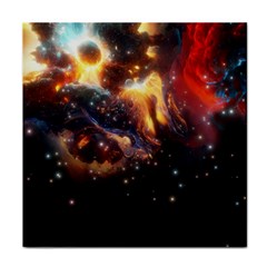 Nebula Galaxy Stars Astronomy Face Towel by Uceng