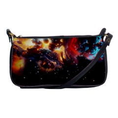 Nebula Galaxy Stars Astronomy Shoulder Clutch Bag by Uceng