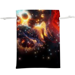 Nebula Galaxy Stars Astronomy Lightweight Drawstring Pouch (xl) by Uceng