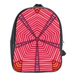 Art Pattern Design Wallpaper School Bag (XL) Front