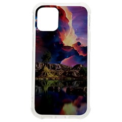 Lake Galaxy Stars Science Fiction Iphone 12 Mini Tpu Uv Print Case	