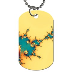 Fractal Art Fractals Digital Art Dog Tag (one Side) by Uceng