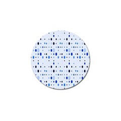 Blue Circle Pattern Golf Ball Marker (4 Pack) by artworkshop