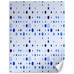 Blue Circle Pattern Canvas 12  X 16 