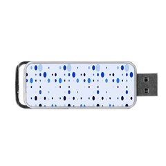 Blue Circle Pattern Portable Usb Flash (one Side) by artworkshop