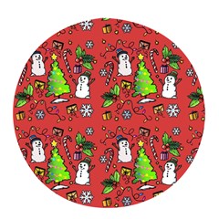 Santa Snowman Gift Holiday Pop Socket by Uceng