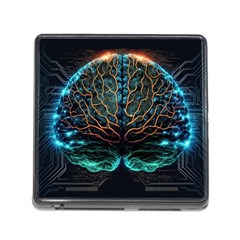 Brain Mind Technology Circuit Board Layout Patterns Memory Card Reader (square 5 Slot) by Uceng