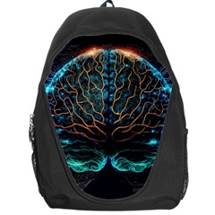 Brain Mind Technology Circuit Board Layout Patterns Backpack Bag by Uceng