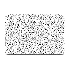 Winking Emoticon Sketchy Drawing Motif Random Pattern Plate Mats by dflcprintsclothing