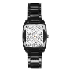 Winking Emoticon Sketchy Drawing Motif Random Pattern Stainless Steel Barrel Watch by dflcprintsclothing