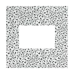 Winking Emoticon Sketchy Drawing Motif Random Pattern White Box Photo Frame 4  X 6 