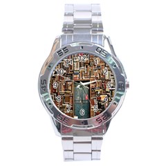 Books Stainless Steel Analogue Watch by artworkshop