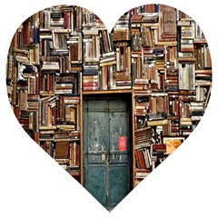 Books Wooden Puzzle Heart by artworkshop