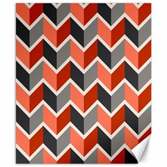 Colorful Zigzag Pattern Wallpaper Free Vector Canvas 8  X 10  by artworkshop