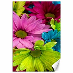 Flowers Wallpaper Canvas 12  X 18  by artworkshop