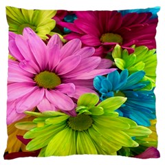 Flowers Wallpaper Standard Premium Plush Fleece Cushion Case (one Side) by artworkshop