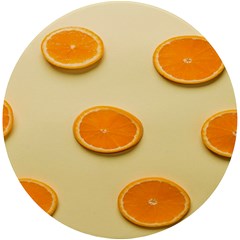 Fruite Orange Uv Print Round Tile Coaster by artworkshop