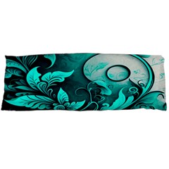 Turquoise Flower Background Body Pillow Case (Dakimakura)