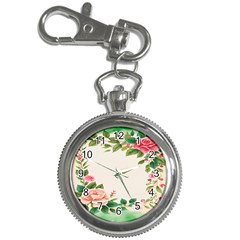 Watercolor Flower Key Chain Watches by artworkshop