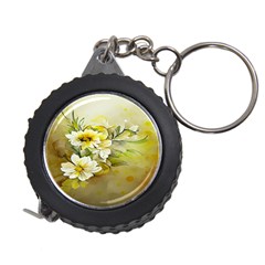 Watercolor Yellow And-white Flower Background Measuring Tape by artworkshop