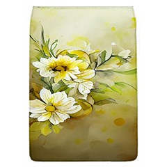 Watercolor Yellow And-white Flower Background Removable Flap Cover (l) by artworkshop