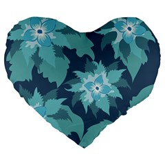 Graphic Design Wallpaper Abstract Large 19  Premium Heart Shape Cushions