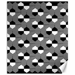 Geometric Pattern Line Form Texture Structure Canvas 8  X 10 