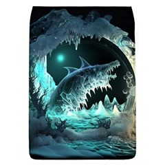 Sculpture Dinosaur Shark Frozen Winter Fantasy Removable Flap Cover (l) by Ravend