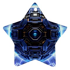 Ai Generated Digital Technology Computer Internet Ornament (star)