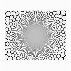 Hexagon Honeycombs Pattern Structure Abstract Small Glasses Cloth (2 Sides) by Ravend