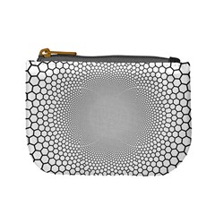 Hexagon Honeycombs Pattern Structure Abstract Mini Coin Purse