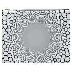 Hexagon Honeycombs Pattern Structure Abstract Cosmetic Bag (xxxl)