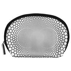 Hexagon Honeycombs Pattern Structure Abstract Accessory Pouch (large)