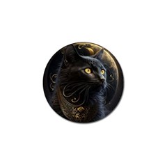 Ai Generated Cat Moon Feline Cute Golf Ball Marker (4 Pack)