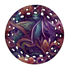 Abstract African Art Art Backdrop Background Ornament (round Filigree)