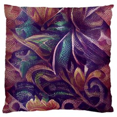 Abstract African Art Art Backdrop Background Large Cushion Case (two Sides) by Ravend